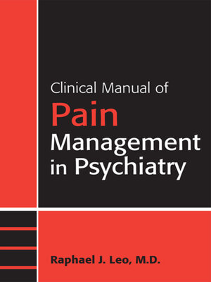 cover image of Clinical Manual of Pain Management in Psychiatry
